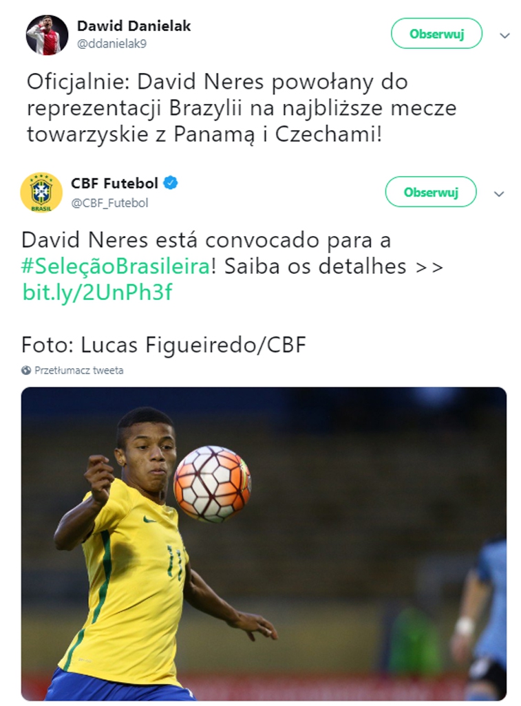 David Neres powołany do reprezentacji Brazylii za kontuzjowanego Viniciusa!